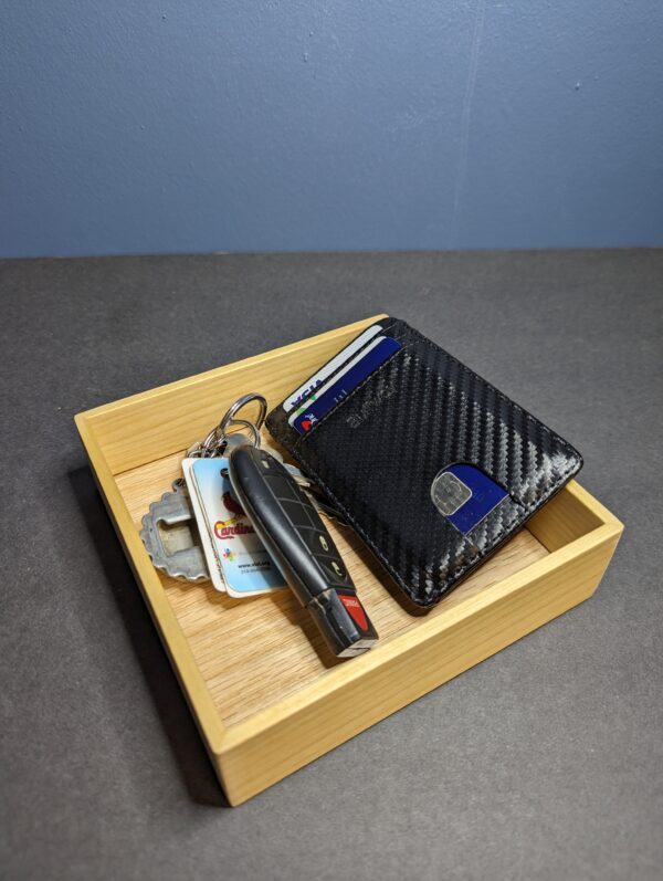 Red Oak and Poplar Dice / Valet Tray - Image 2