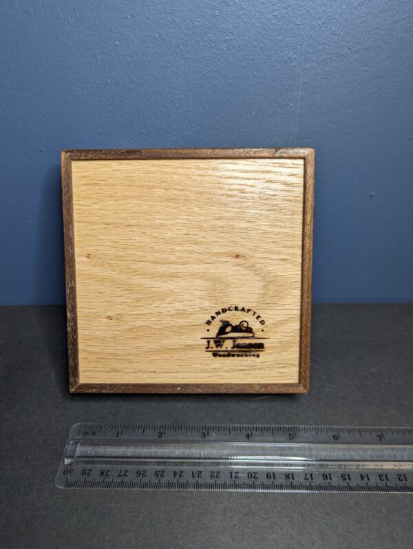 Red Oak and Walnut Dice / Valet Tray - Image 3