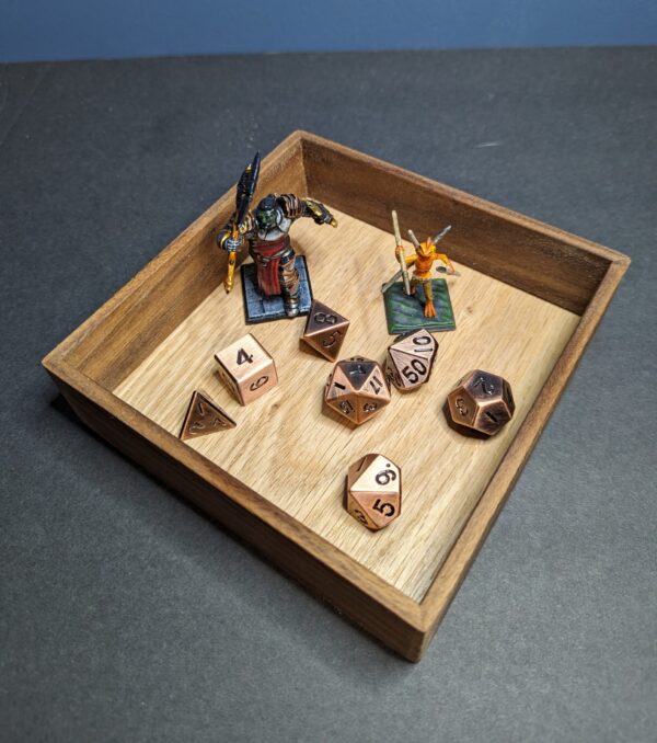 Red Oak and Walnut Dice / Valet Tray