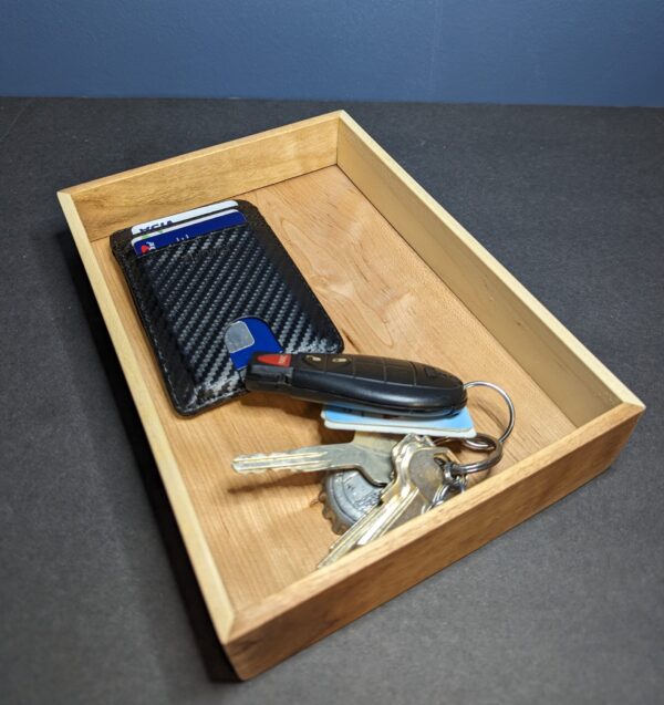 Cherry and Elm Hardwood Dice / Valet Tray