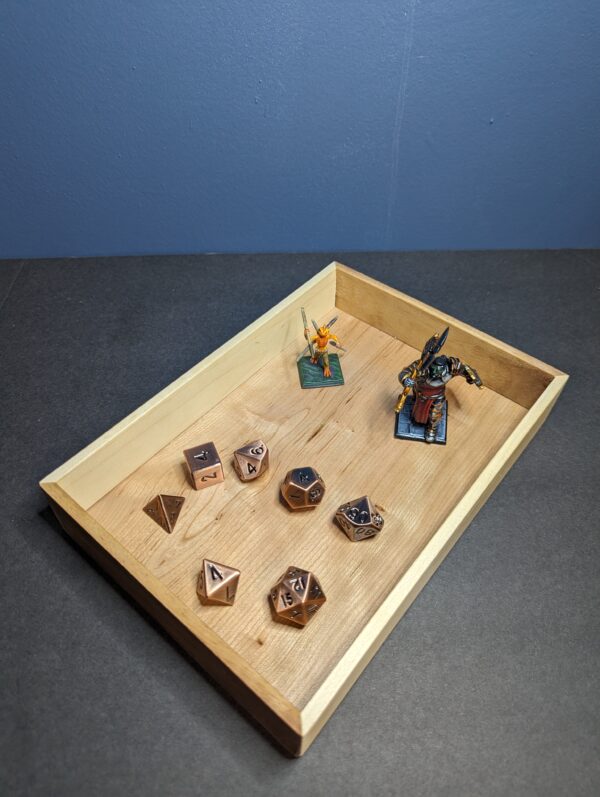 Cherry and Elm Hardwood Dice / Valet Tray - Image 2