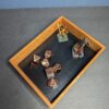 Ebonized Maple and Mahogany Dice / Valet Tray - Image 2