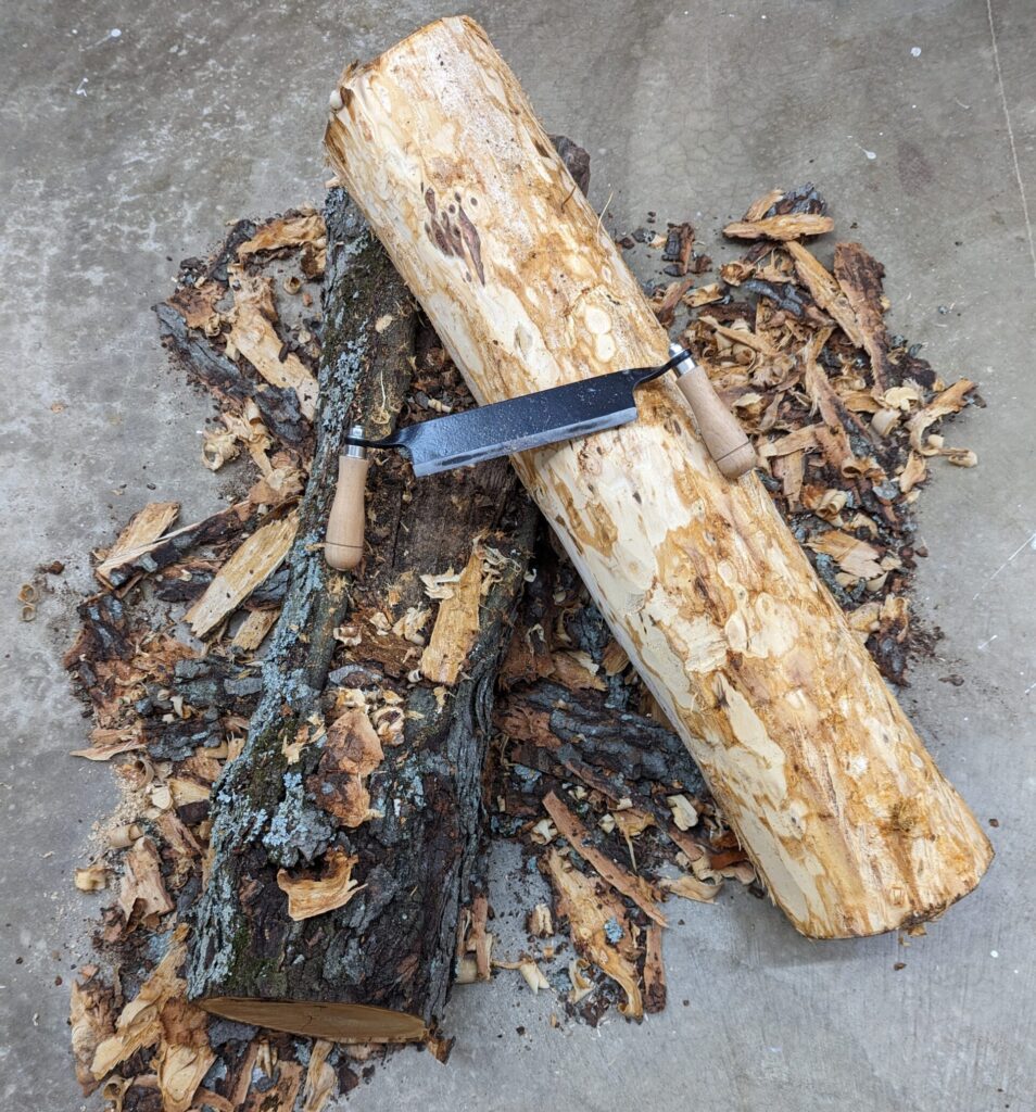 Log + Draw Knife